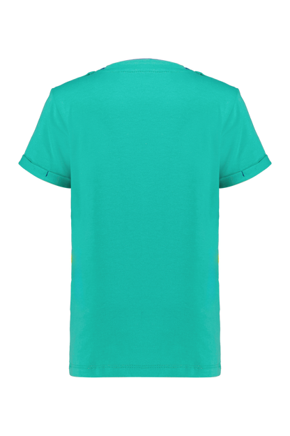 4President Jongens T-shirt Erjon - Marine Green — detailfoto 2
