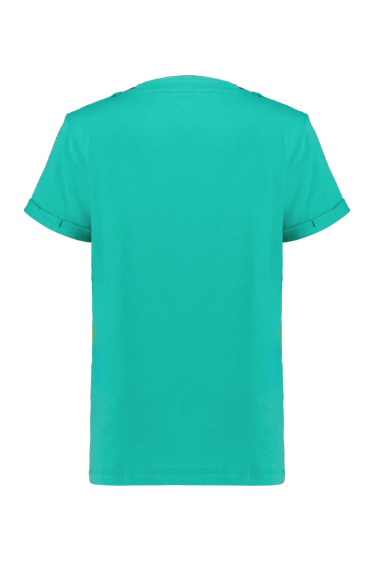4President Jongens T-shirt Erjon - Marine Green — detailfoto 2