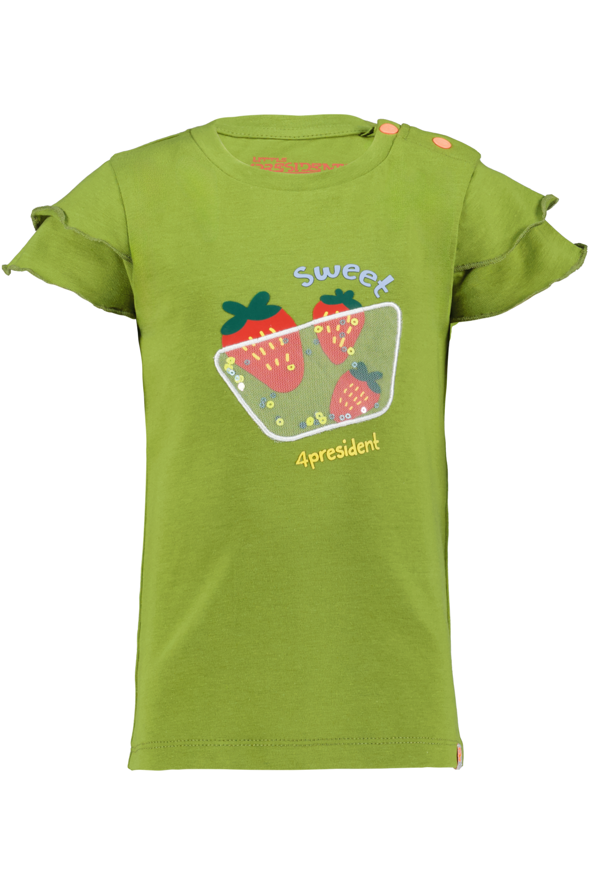 4President Meisjes T-shirt Liliana - Grasgroen