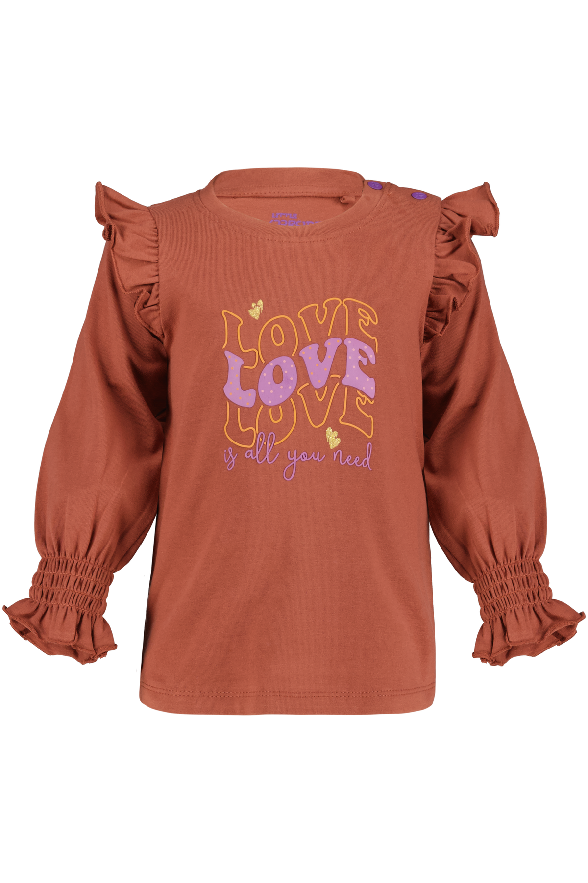 4President Meisjes Longsleeve Randy - Mahogany