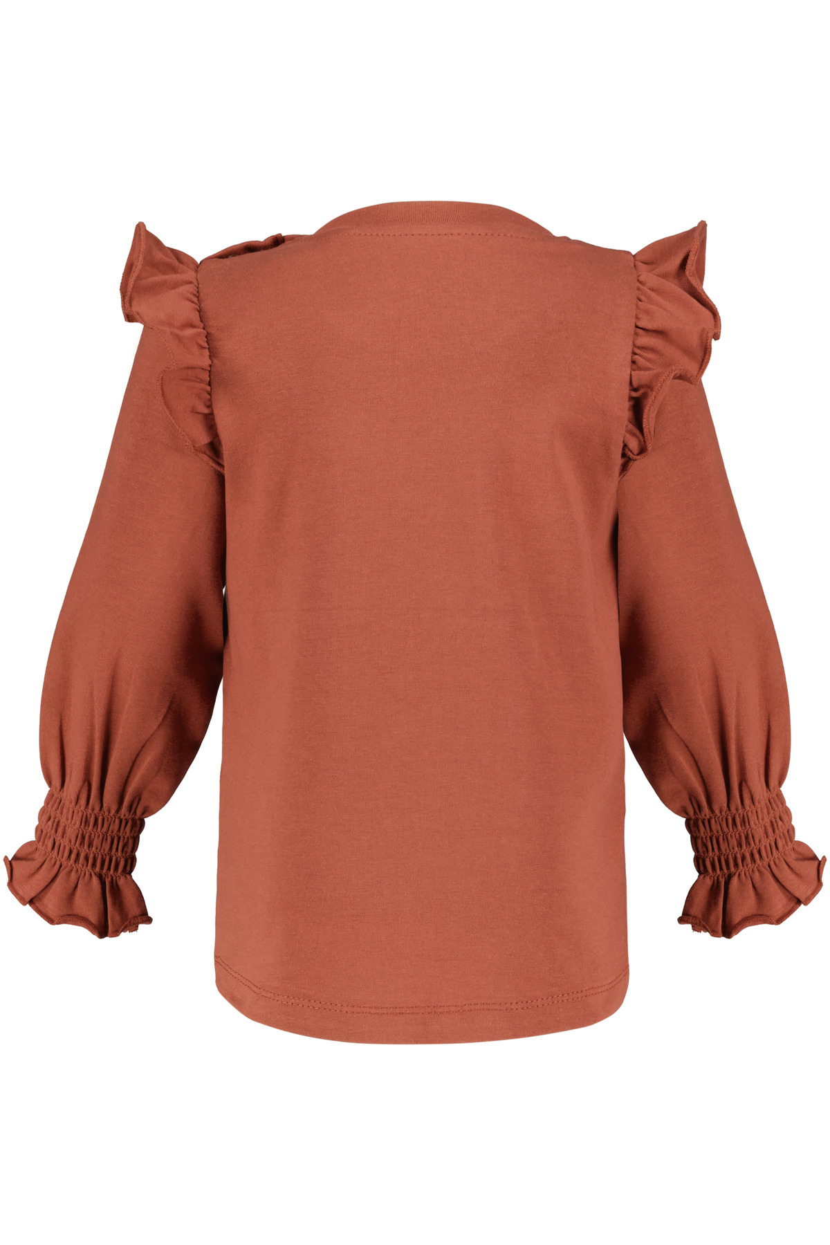 4President Meisjes Longsleeve Randy - Mahogany — detailfoto 2