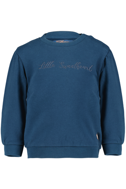 4President Meisjes Sweater Kate - Blue Wing Teal