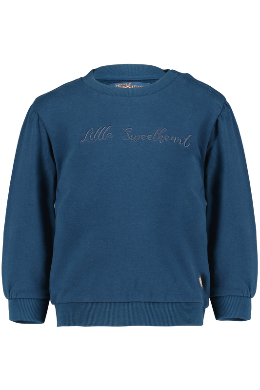 4President Meisjes Sweater Kate - Blue Wing Teal
