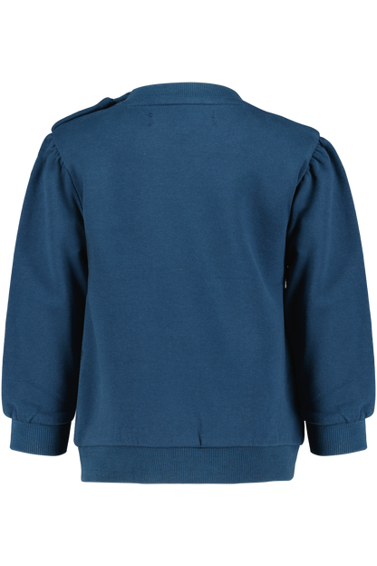 4President Meisjes Sweater Kate - Blue Wing Teal — detailfoto 2