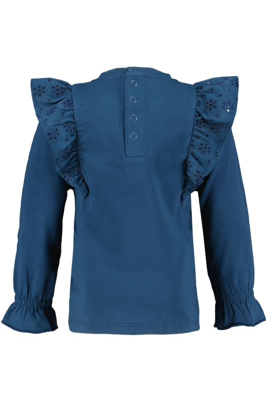 4President Meisjes Longsleeve Kensi - Blue Wing Teal — detailfoto 2