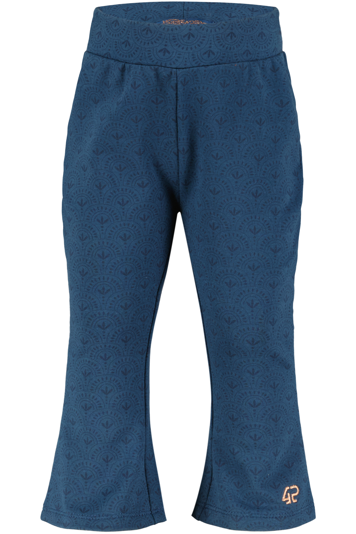 4President Meisjes Flared broek Klara - Blue Wing Teal Aop
