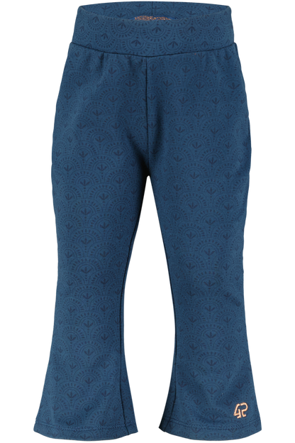 4President Meisjes Flared broek Klara - Blue Wing Teal Aop