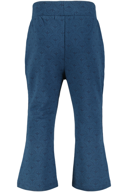 4President Meisjes Flared broek Klara - Blue Wing Teal Aop — detailfoto 2