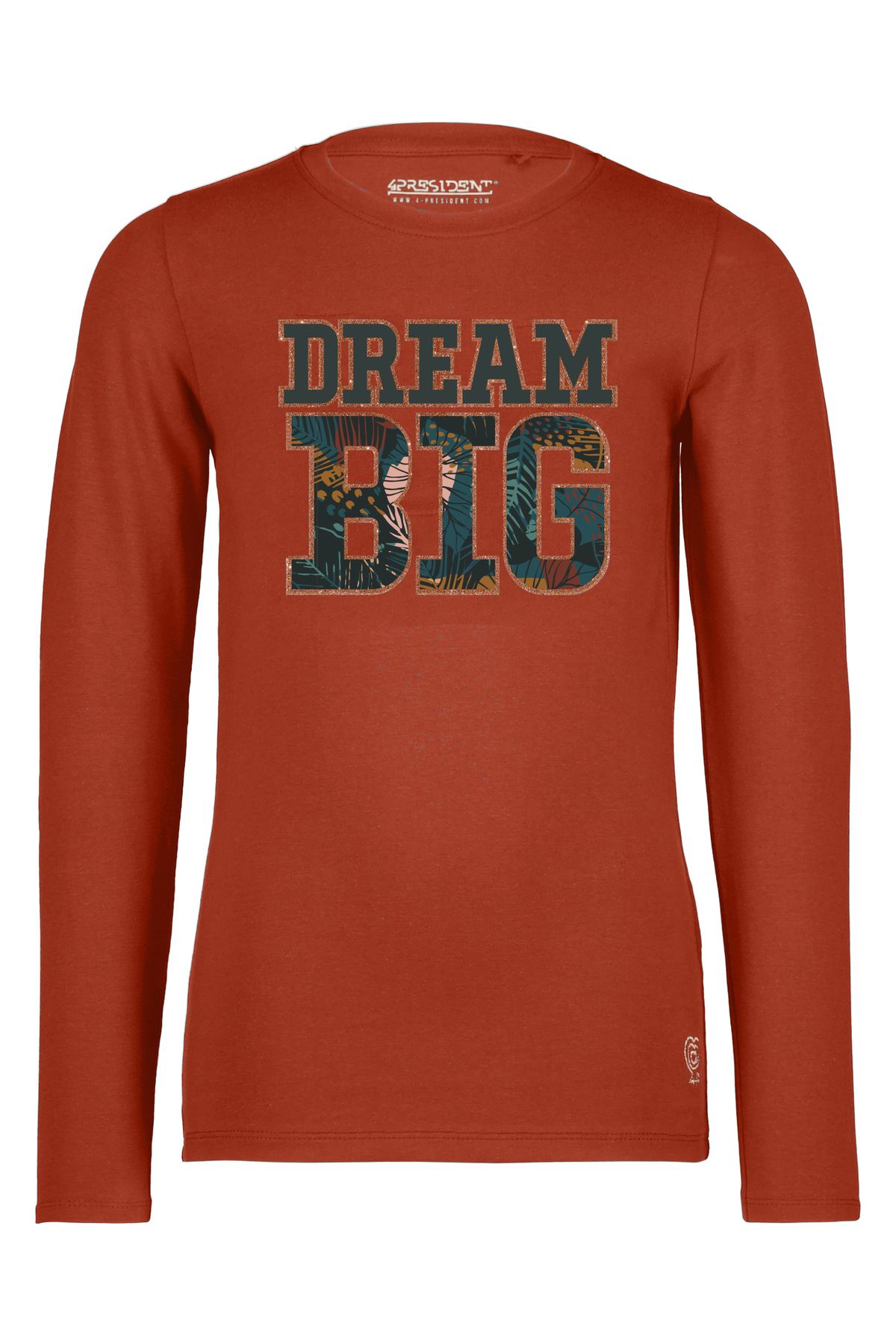 4President Meisjes Longsleeve Ingrid - Brandy Brown