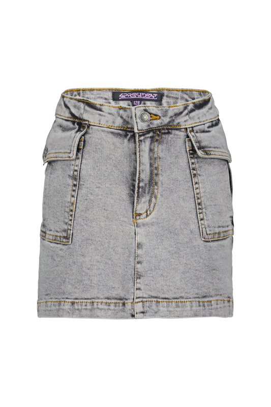 4President Meisjes Rok Mitty - Grey Wash