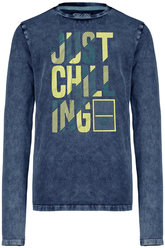 4President Jongens Longsleeve Maas - Navy