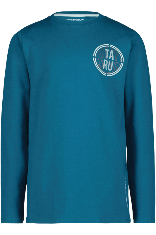 4President Jongens Longsleeve Iggi - Blue Coral
