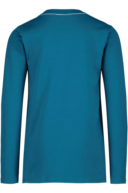 4President Jongens Longsleeve Iggi - Blue Coral — detailfoto 2