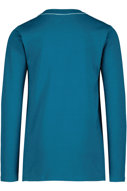 4President Jongens Longsleeve Iggi - Blue Coral — detailfoto 2