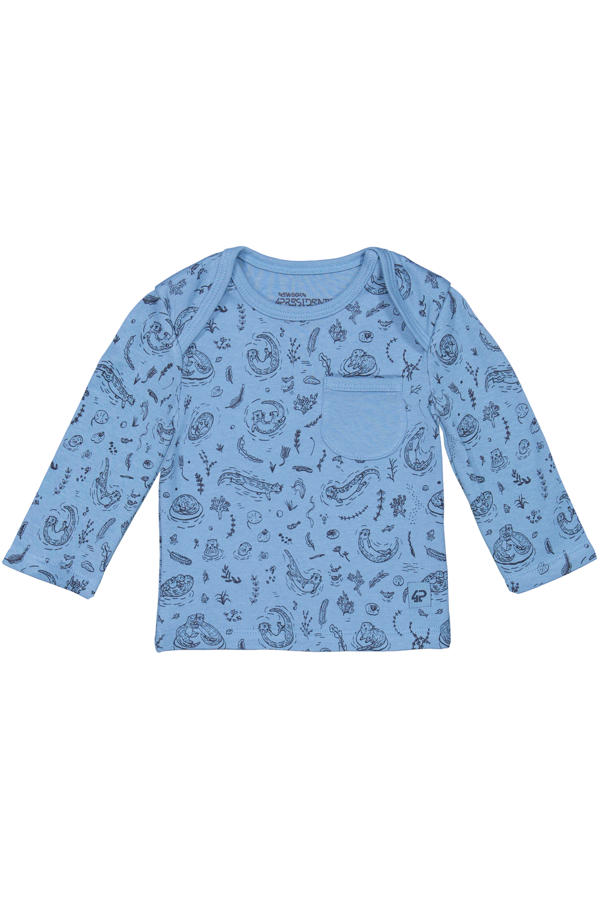 4President Jongens Longsleeve Jens - Captain's Blue Aop