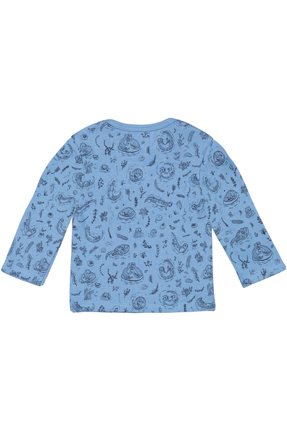 4President Jongens Longsleeve Jens - Captain's Blue Aop — detailfoto 2